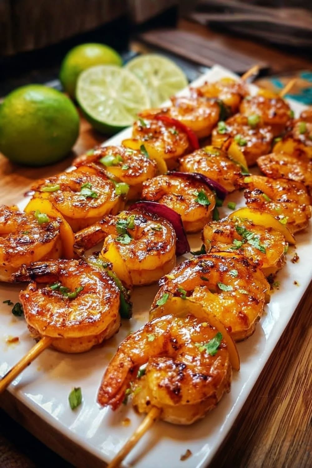 Chili-Lime Grilled Shrimp Skewers with Mango Salsa