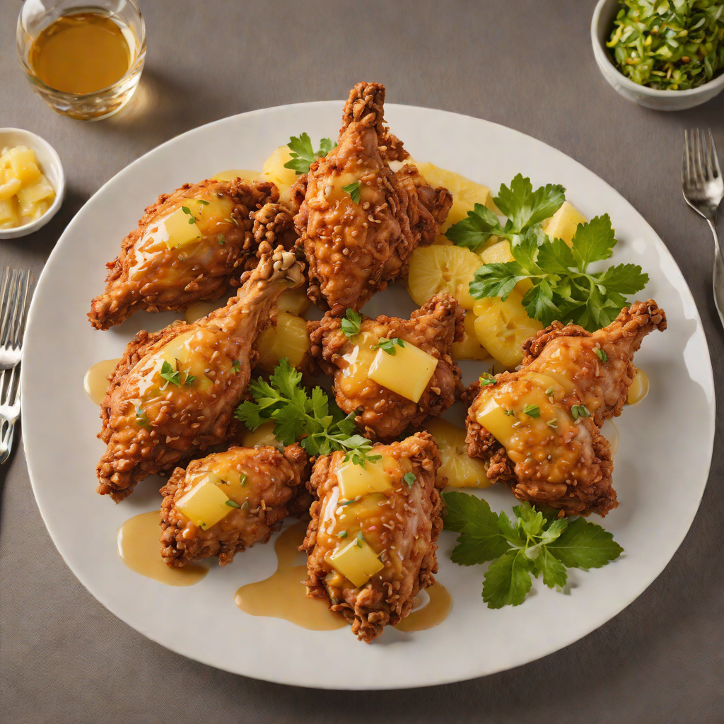 Spicy Southern Bistro Fried Chicken with Pineapple Glaze