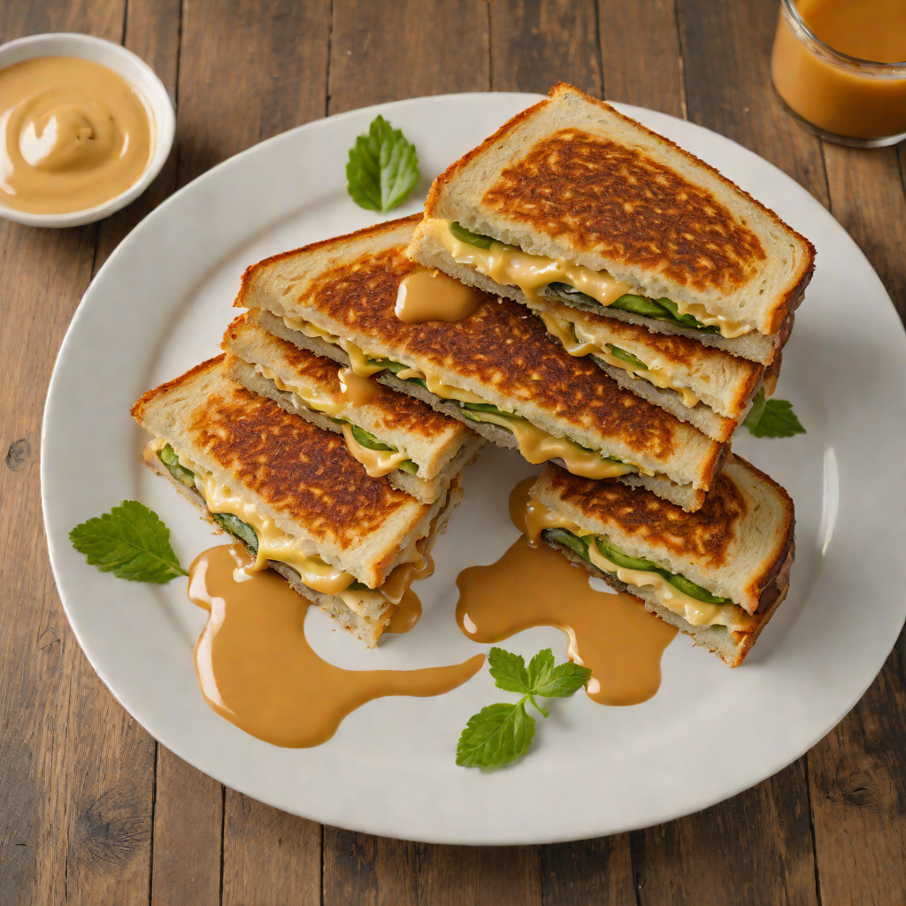 Crispy Pickle and Cheese Grilled Sandwich with Rockwell Sauce