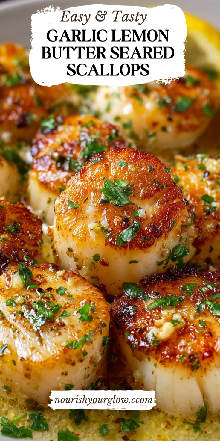 Pan-Seared Oyster Bar Scallops with Garlic Butter and Lemon