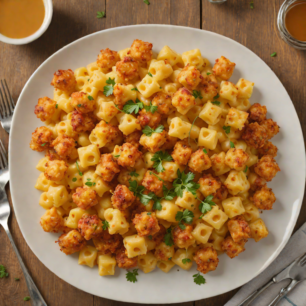 One-Pot Macaroni and Cheese with Crispy Tater Tots