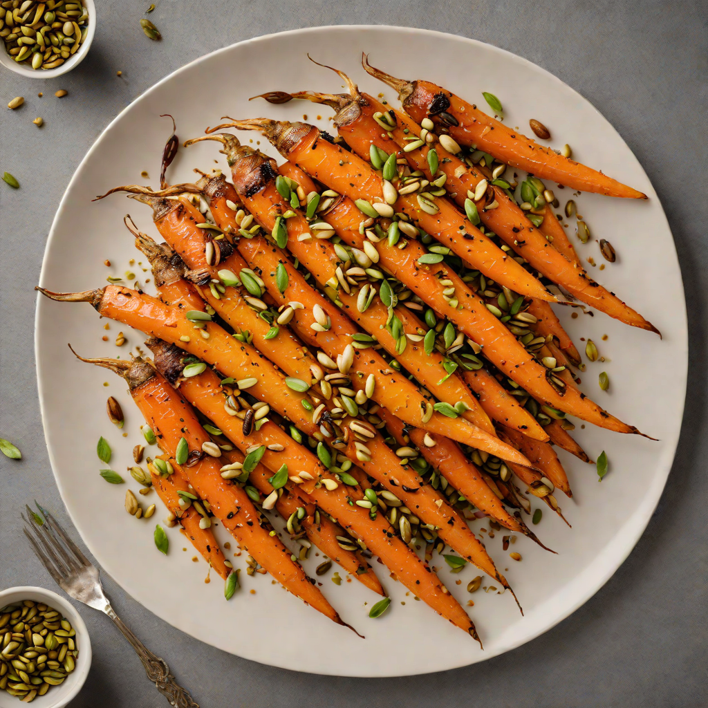 Honey-Glazed Roasted Carrots with Toasted Pistachios