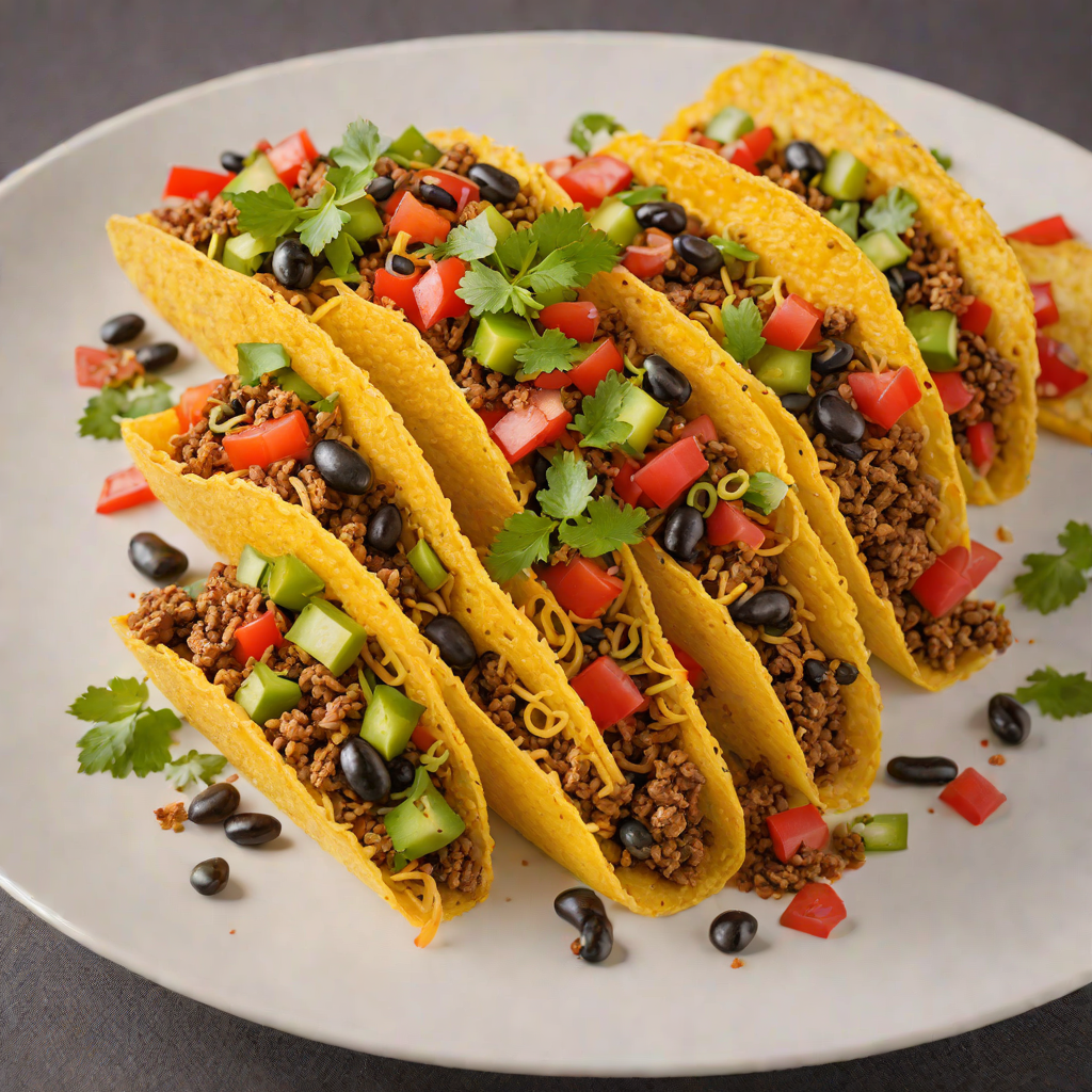 Taco-Stuffed Bell Peppers with Ground Beef and Black Beans