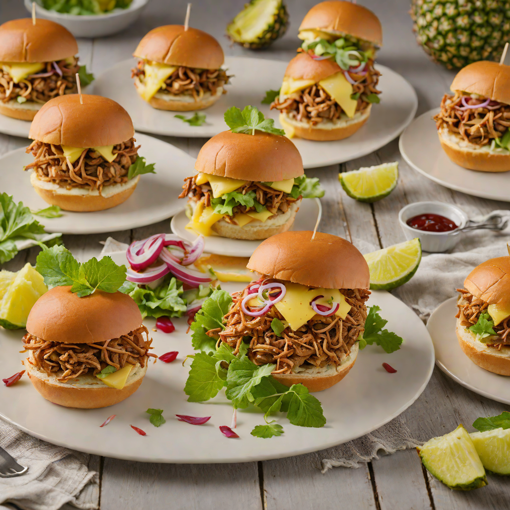 Pineapple and Southern Spiced Pulled Pork Sliders