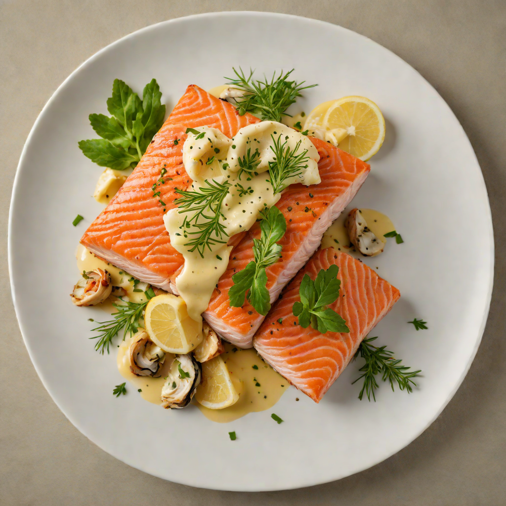 Pan-Seared Salmon with Bay House Oyster Bar Herb Butter