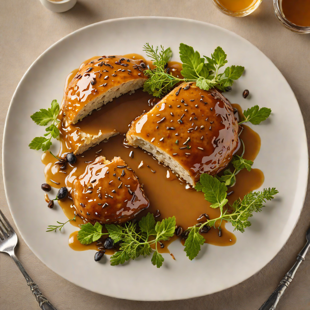 Veggie-Stuffed Damper with Roasted Wattleseed Honey Glaze