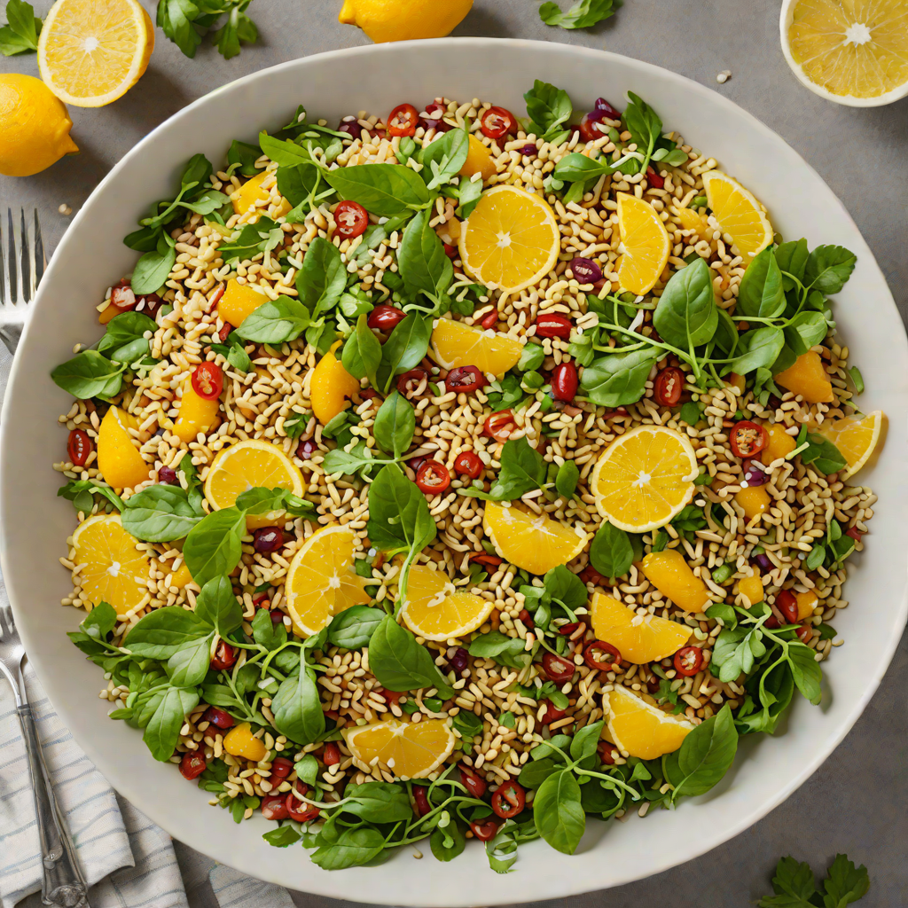 Teff and Millet Grain Salad with Citrus and Fresh Herbs