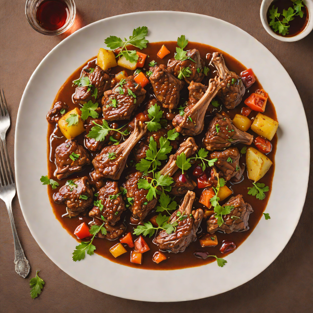 Slow-Cooked Lamb Tibs with Berbere and Red Wine