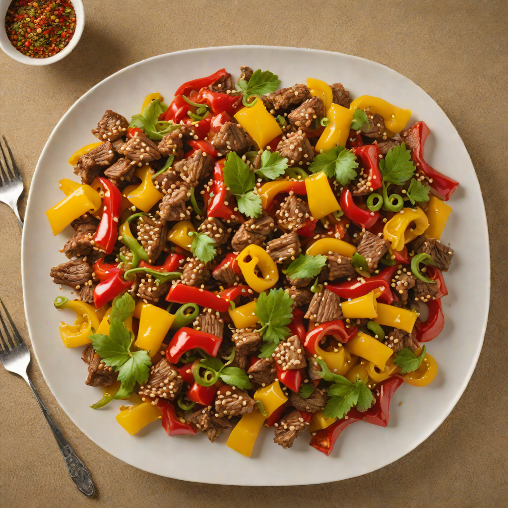 Quick Stir-Fried Beef and Bell Peppers with Regional Spice Blend