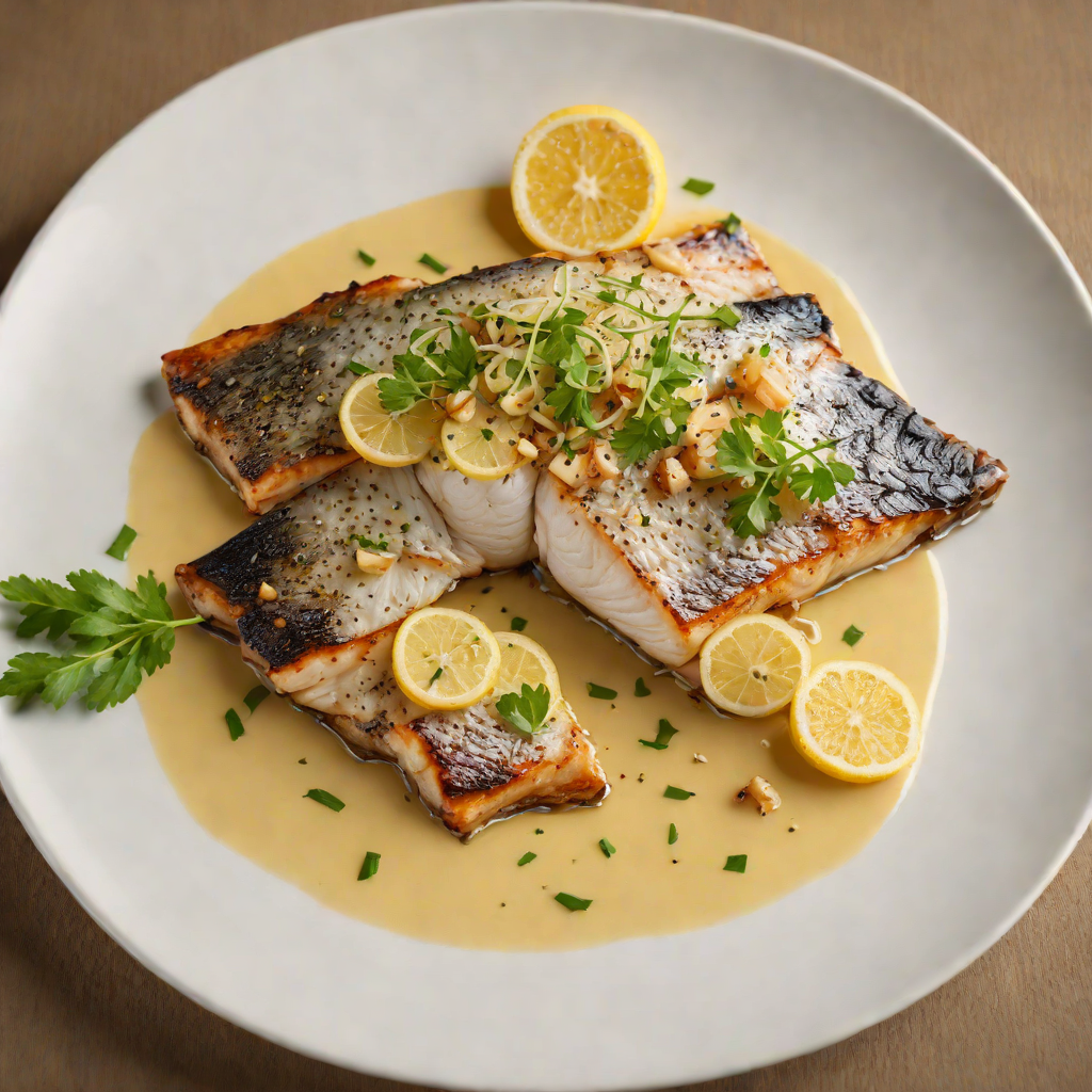 Pan-Fried Sea Bass with Lemon Butter Sauce