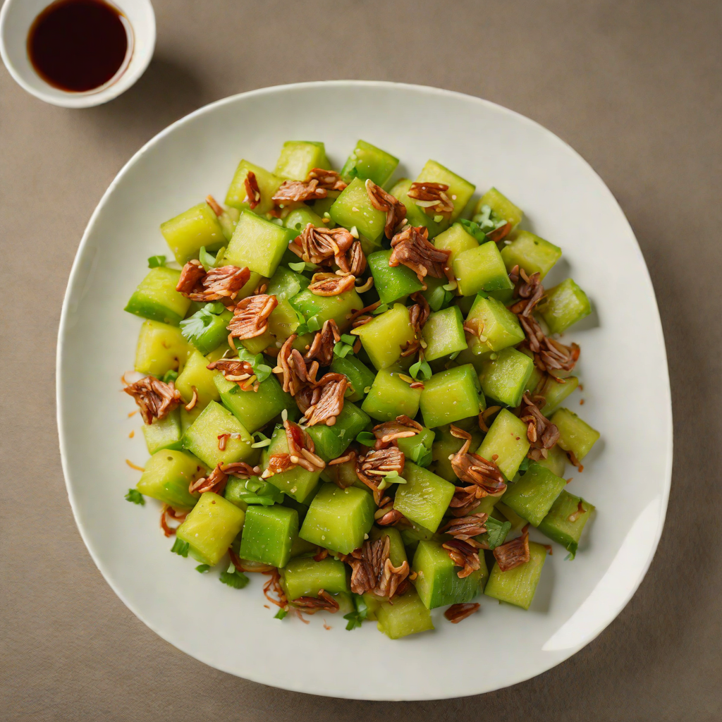 Stir-Fried Okinawan Bitter Melon with Garlic and Pork