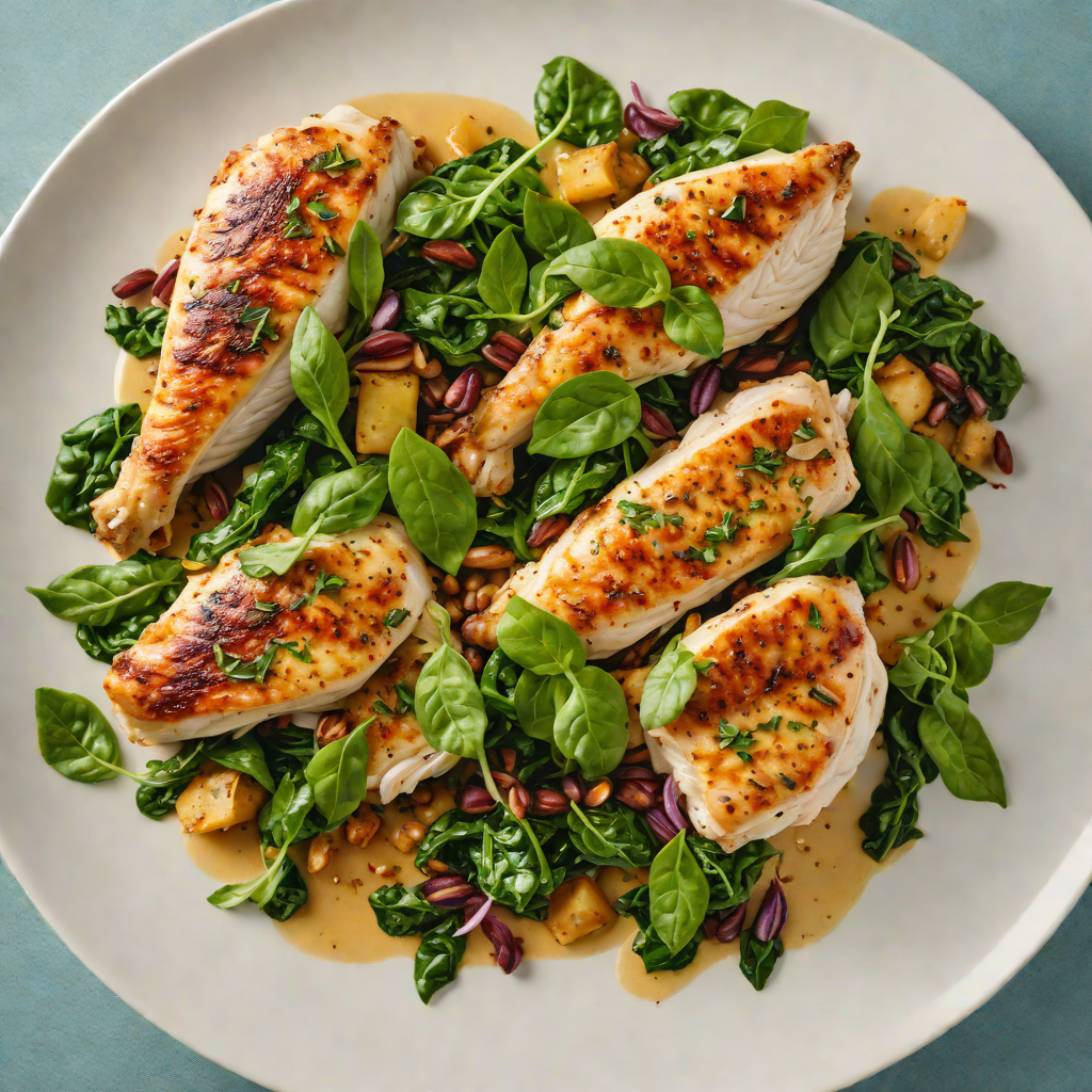 Pan-Seared Chicken with Garam Masala and Spinach