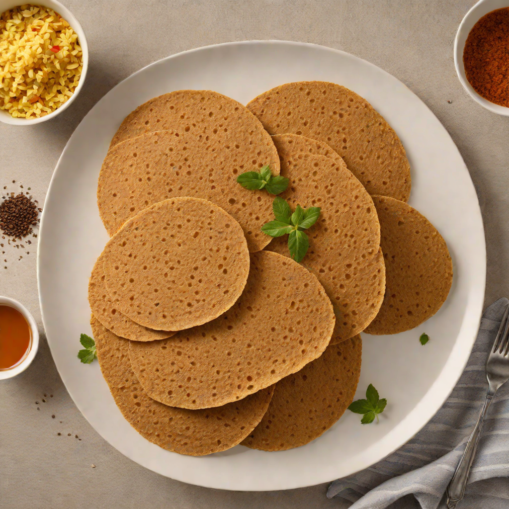 Steamed Injera-Inspired Millet Pancakes