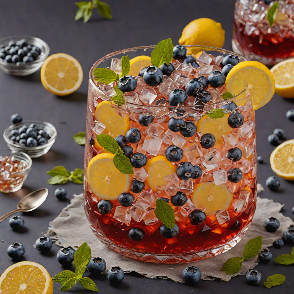 Glacial Blueberry and Lemon Iced Tea Punch