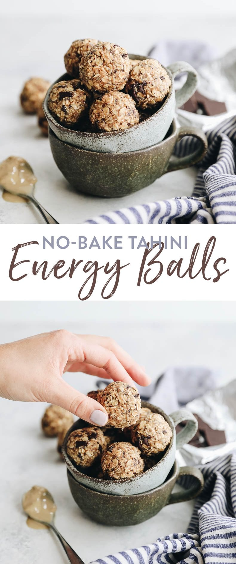 No-Bake Chocolate Tahini Energy Bites