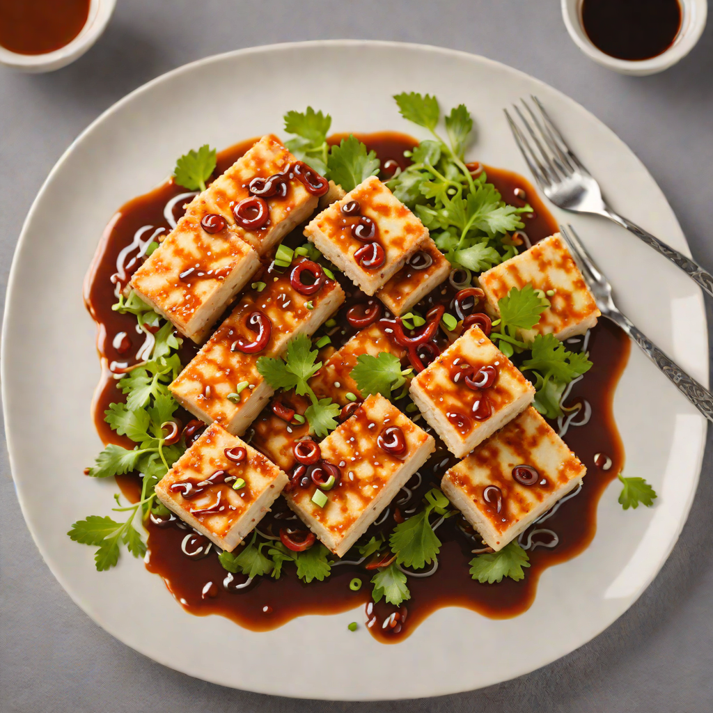 Crisp Pan-Fried Tofu with Chili-Soy Glaze
