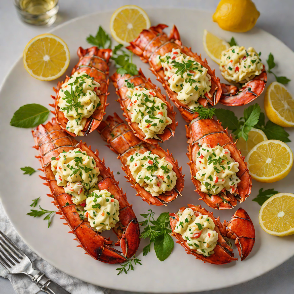 Grilled Lobster Tails with Citrus Herb Butter