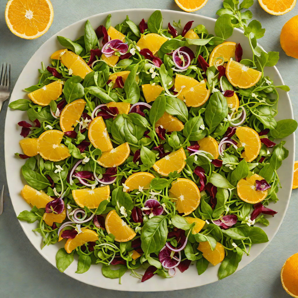 Citrus-Bitter Greens Salad with Orange Vinaigrette