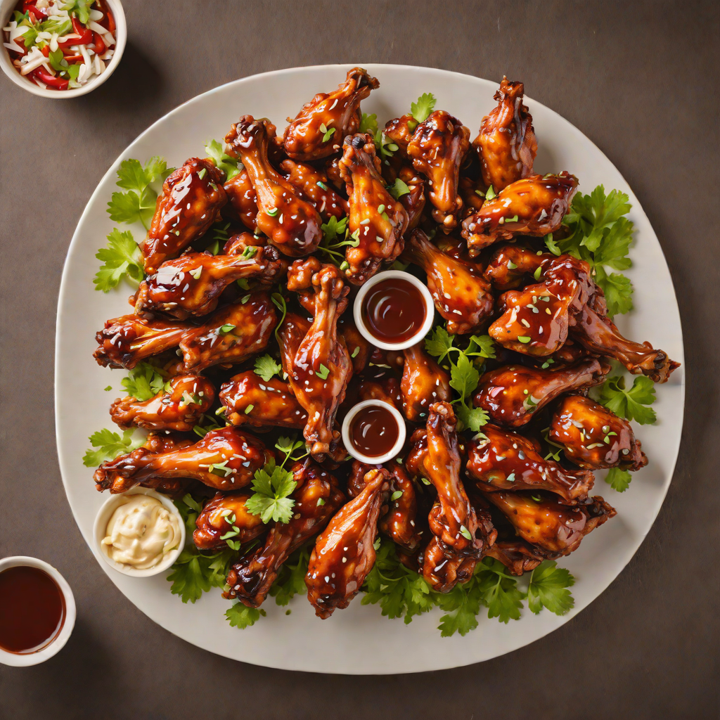 Chicago-Style Chicken Wings with Tangy BBQ Sauce