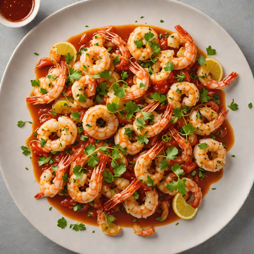 Sautéed Shrimp with Spicy Garlic Tomato Sauce