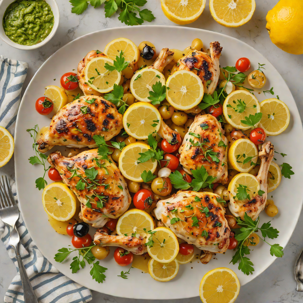 One-Pot Lemon Garlic Mediterranean Chicken