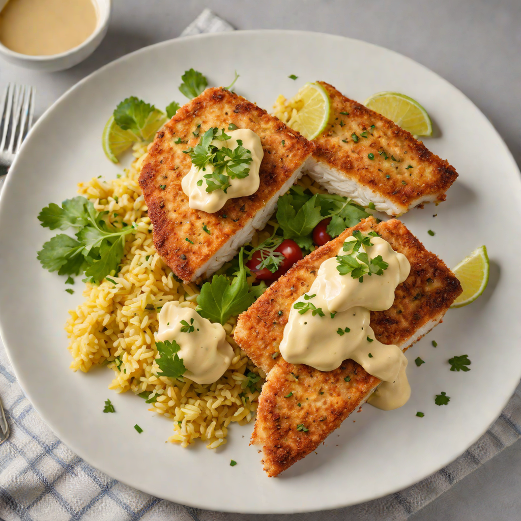 Pan-Seared Catfish with Cornbread Crust and Spicy Remoulade