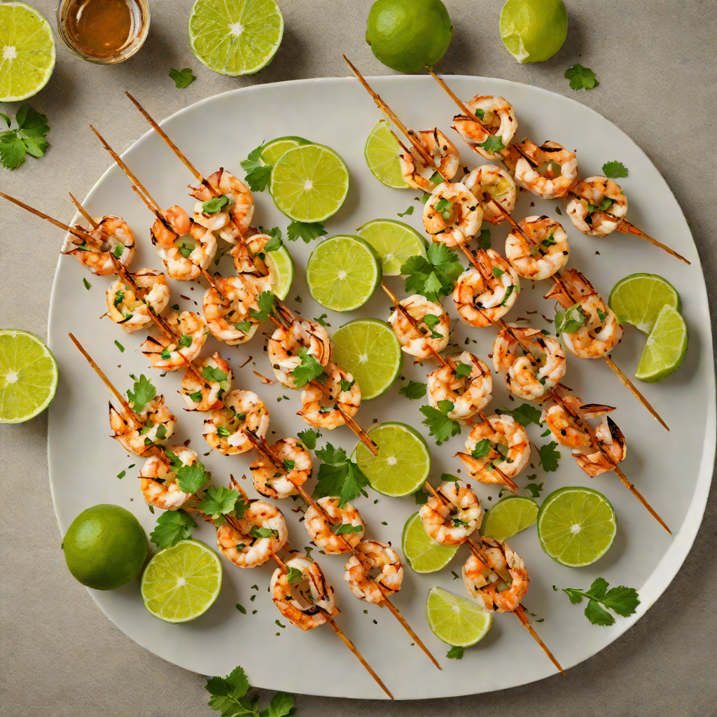Grilled Ginger-Lime Shrimp Skewers
