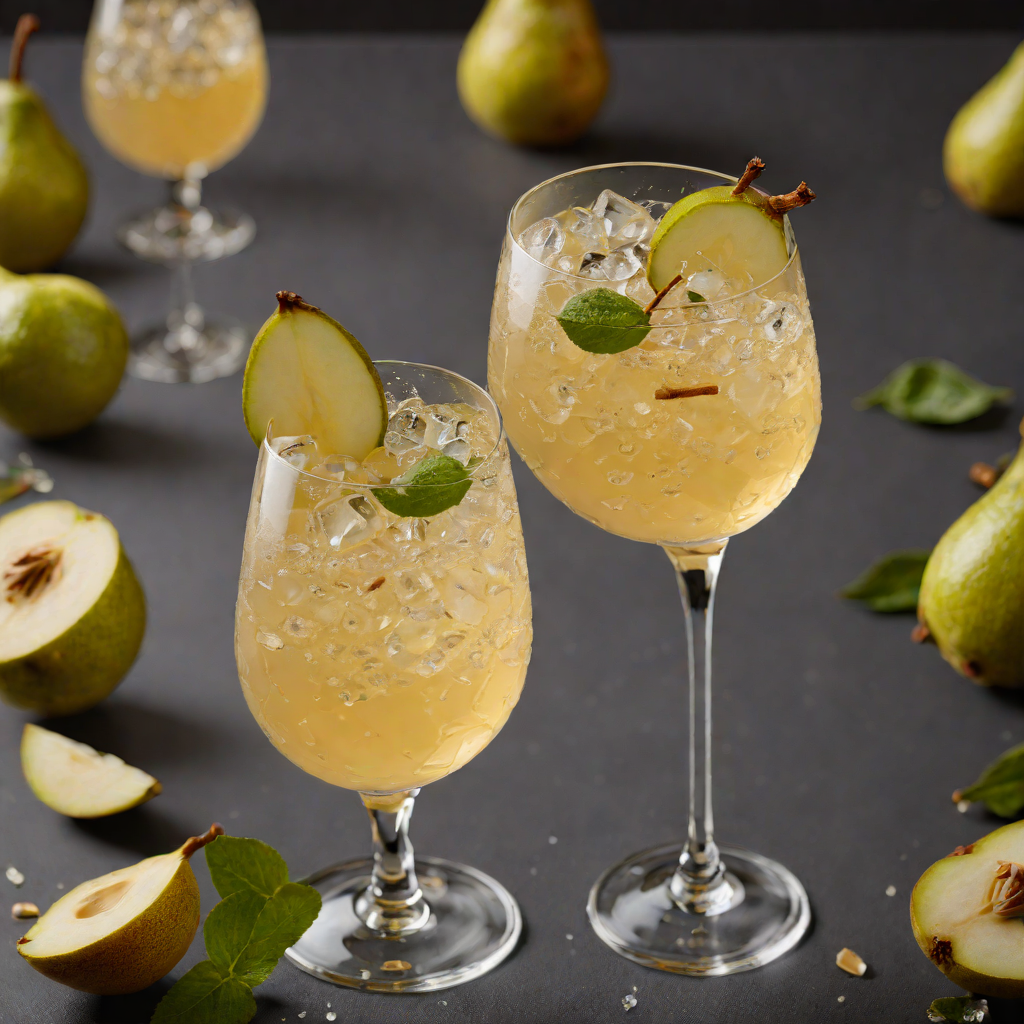 Sparkling Pear and Ginger Fizz