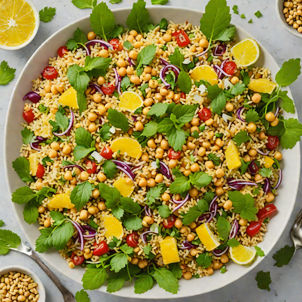 No-Cook Citrus-Mint Quinoa Salad with Chickpeas