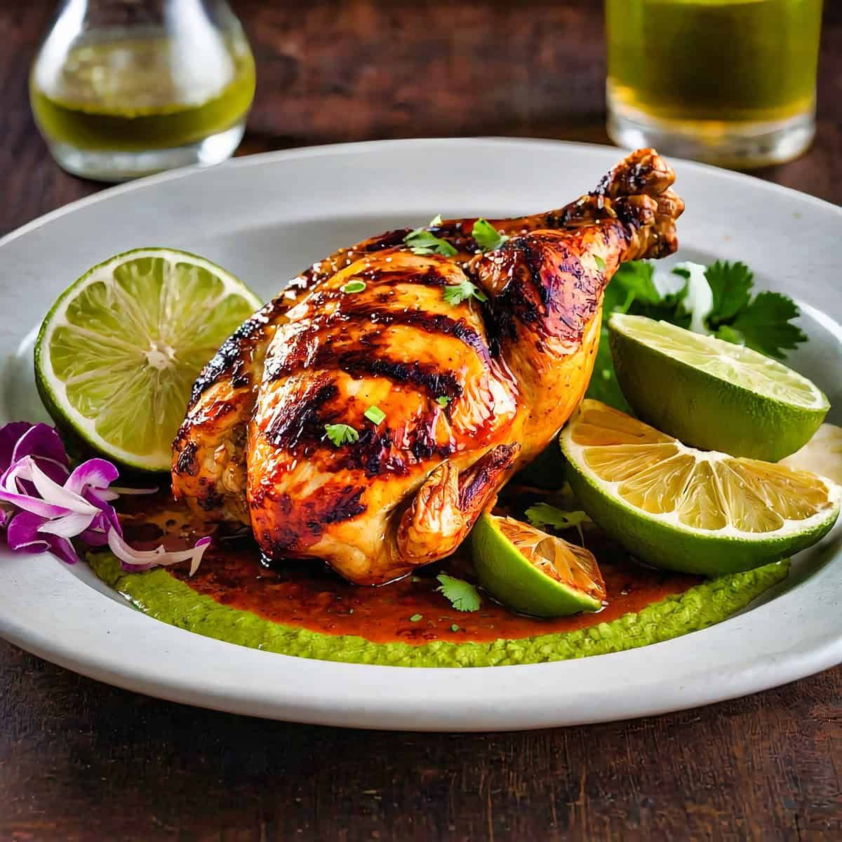 Pan-Seared Chicken with Spicy Dominican Mojo Sauce
