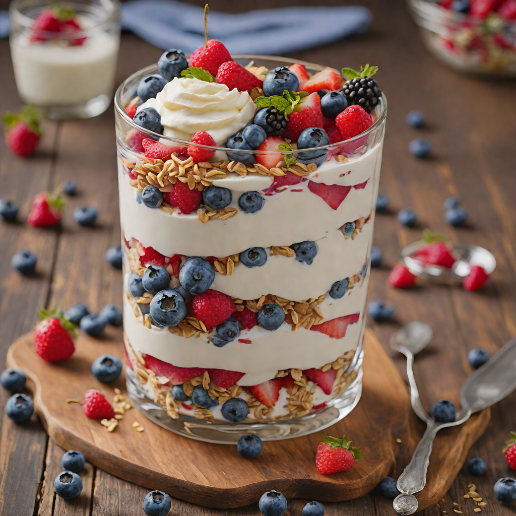 berry Parfait with Vanilla Yogurt