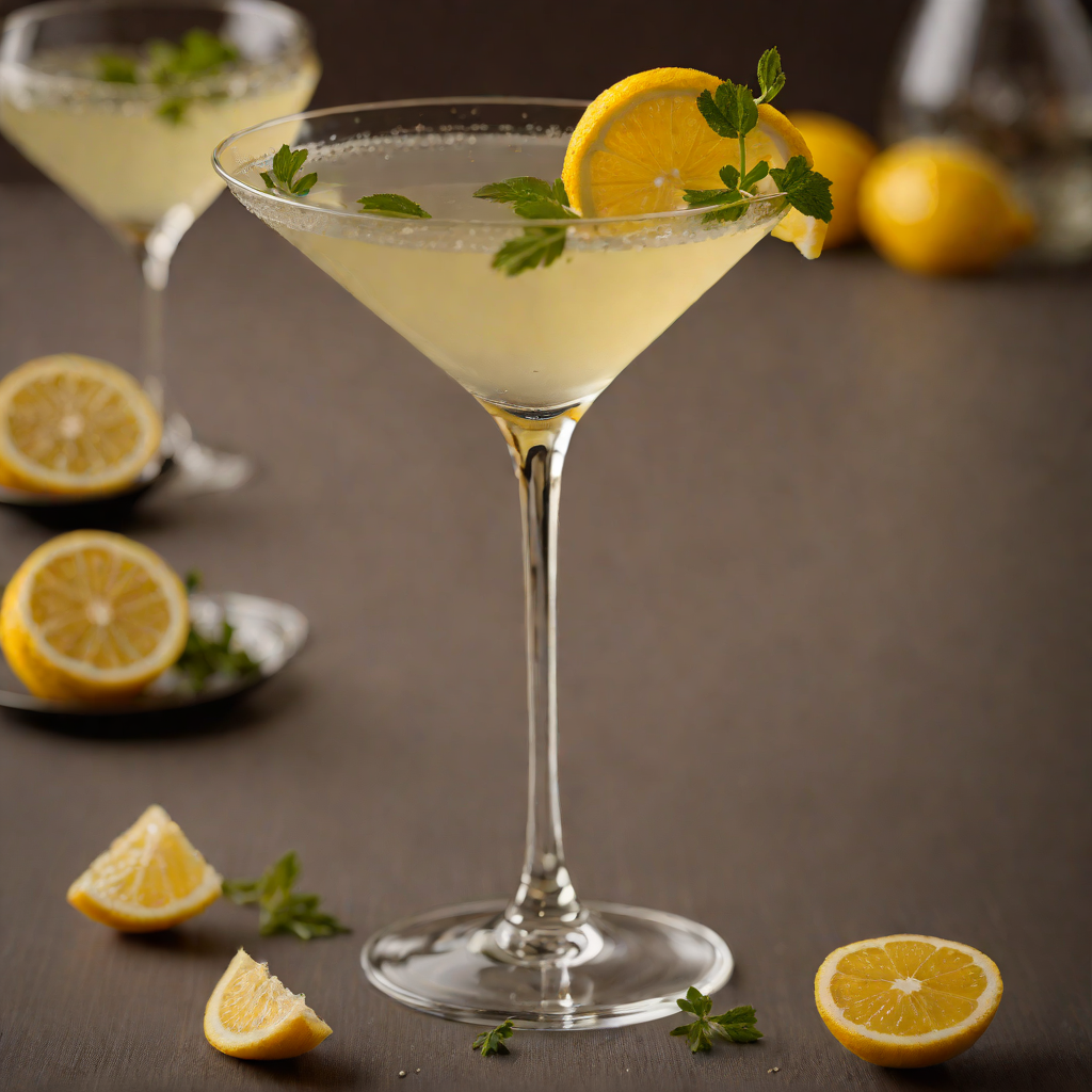 Herbal Lemon Gin Martini