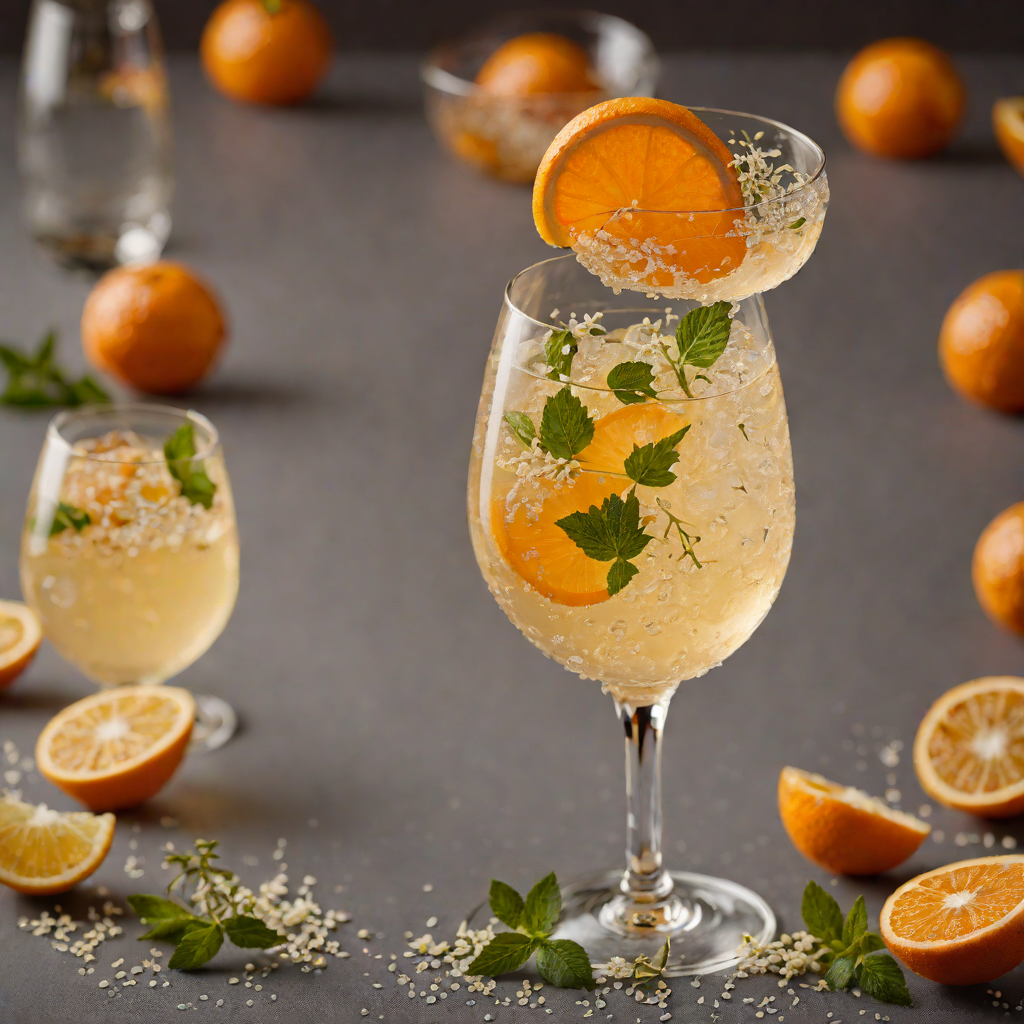 Sparkling Tangerine and Elderflower Fizz