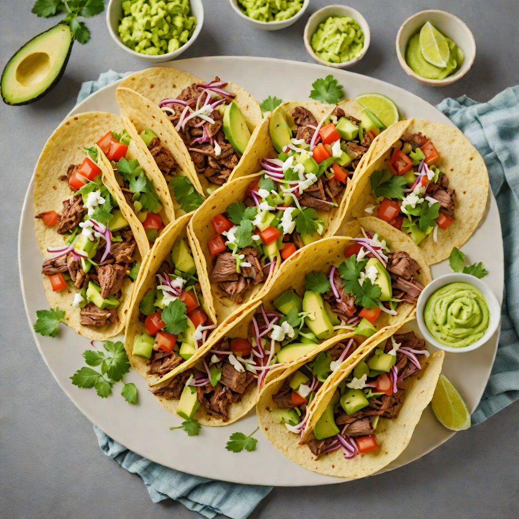 Pan-Seared Beef Tacos with Mild Avocado Crema