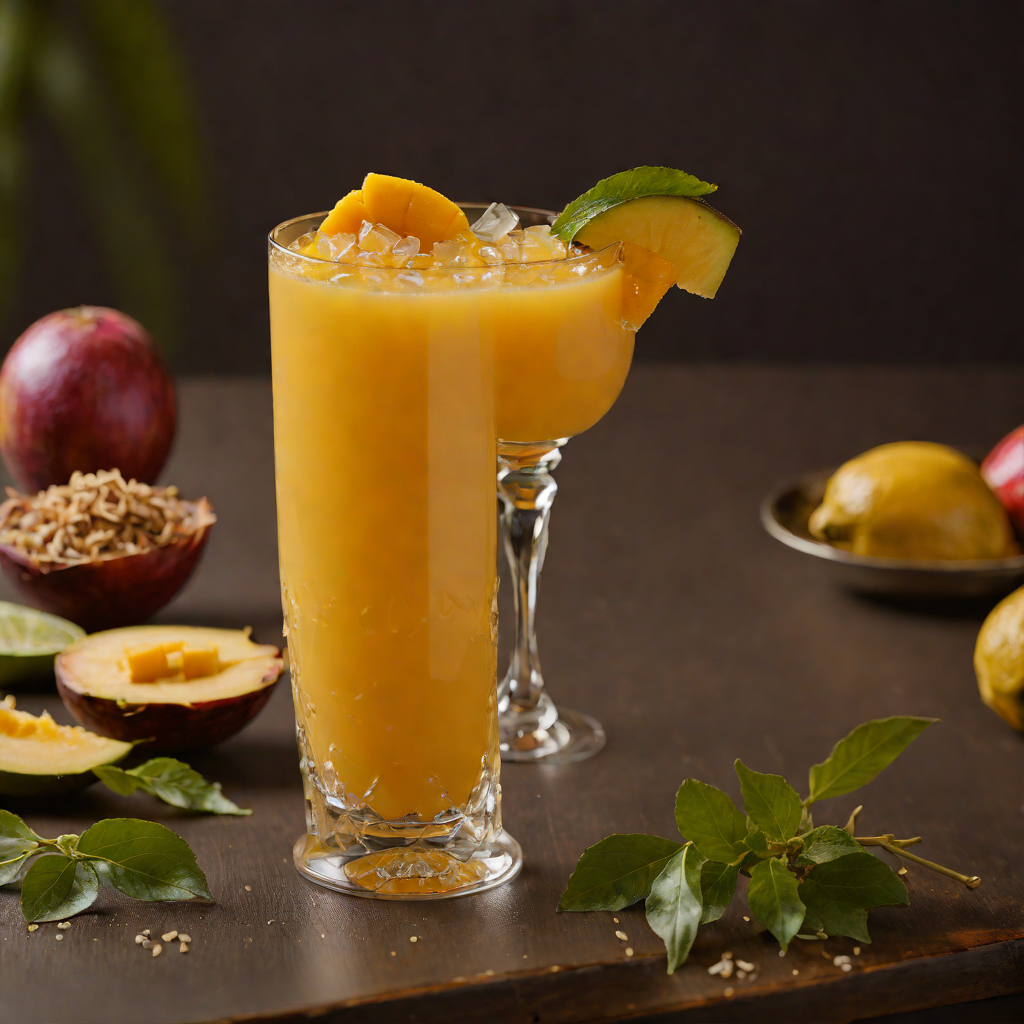 Tropical Mango and Rum Shaker