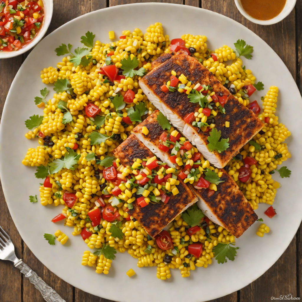 Pan-Seared Cajun Catfish with Southern Corn Relish