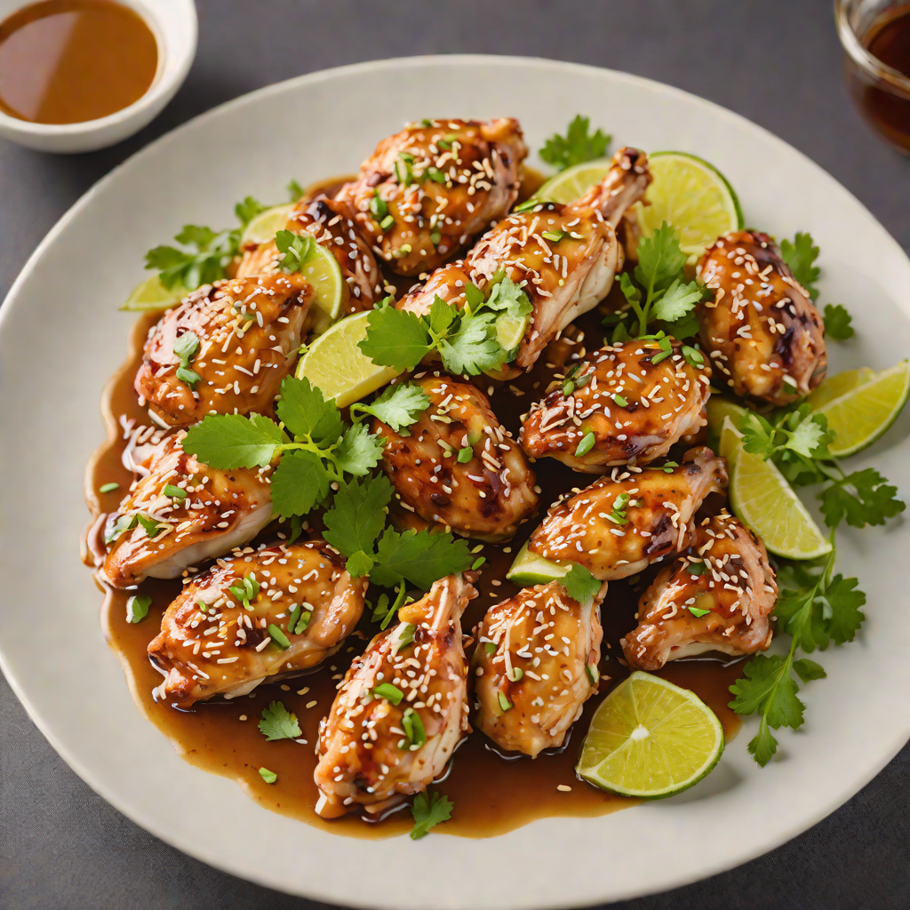 Sautéed Chicken with Honey-Lime Glaze and Toasted Sesame