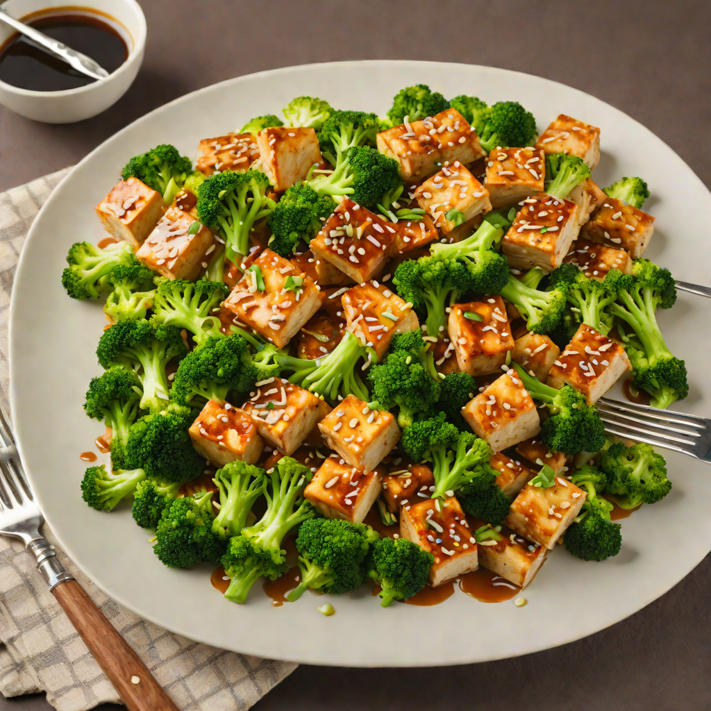 Quick Stir-Fried Tofu and Broccoli with Garlic-Soy Glaze