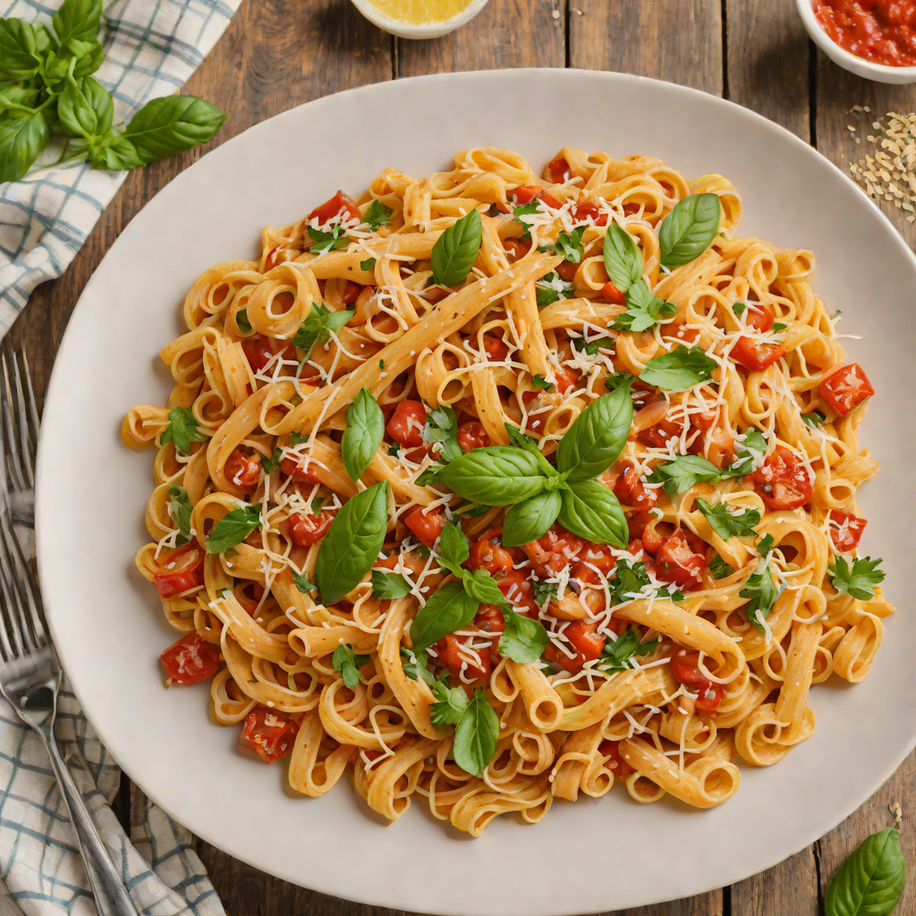 One-Pot Creamy Tomato Pasta with Hidden Veggie Sauce