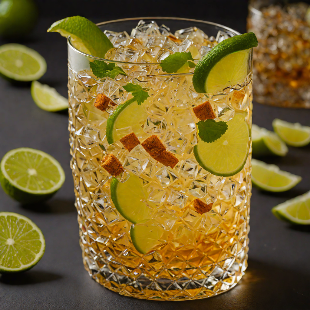 Ginger-Infused Bourbon Highball with Fresh Lime