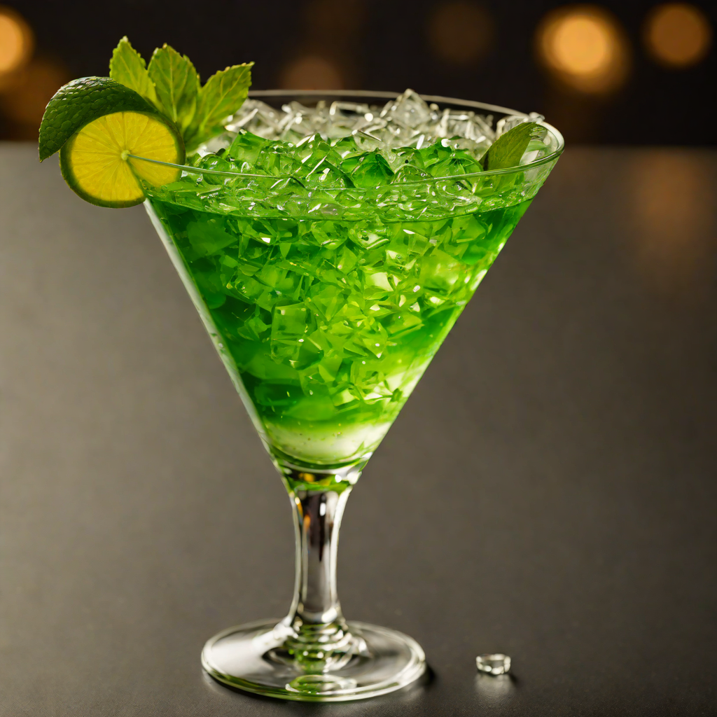 Shaken Emerald Muse Cocktail
