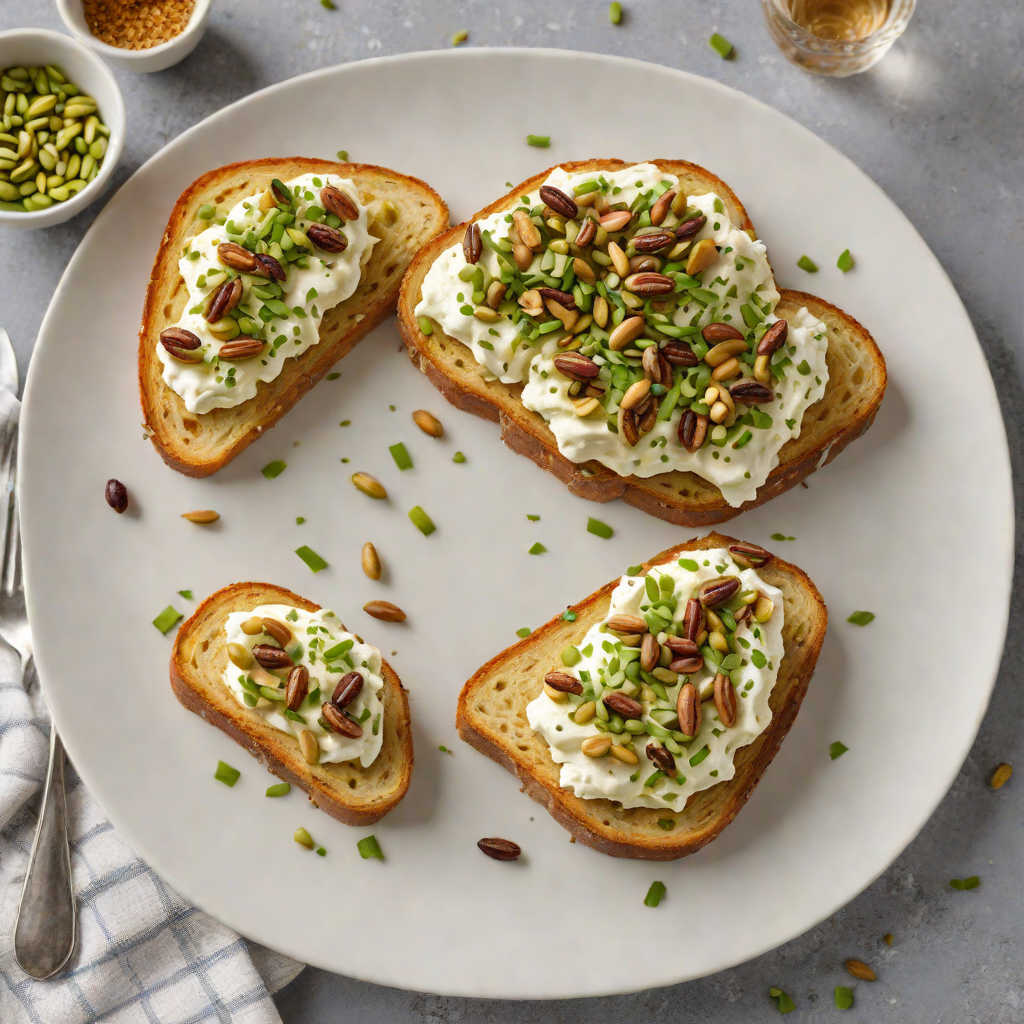 Whipped Honey-Lavender Ricotta Toast with Toasted Pistachios