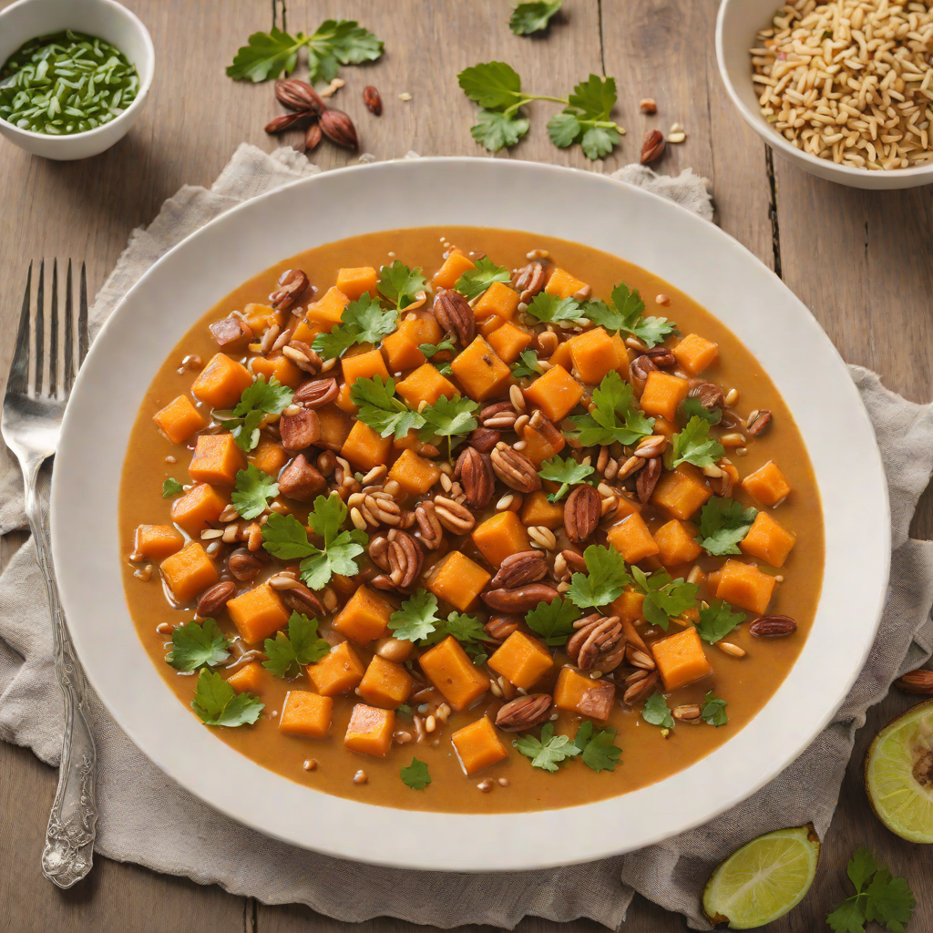 Spiced Monkey Nut and Sweet Potato Stew