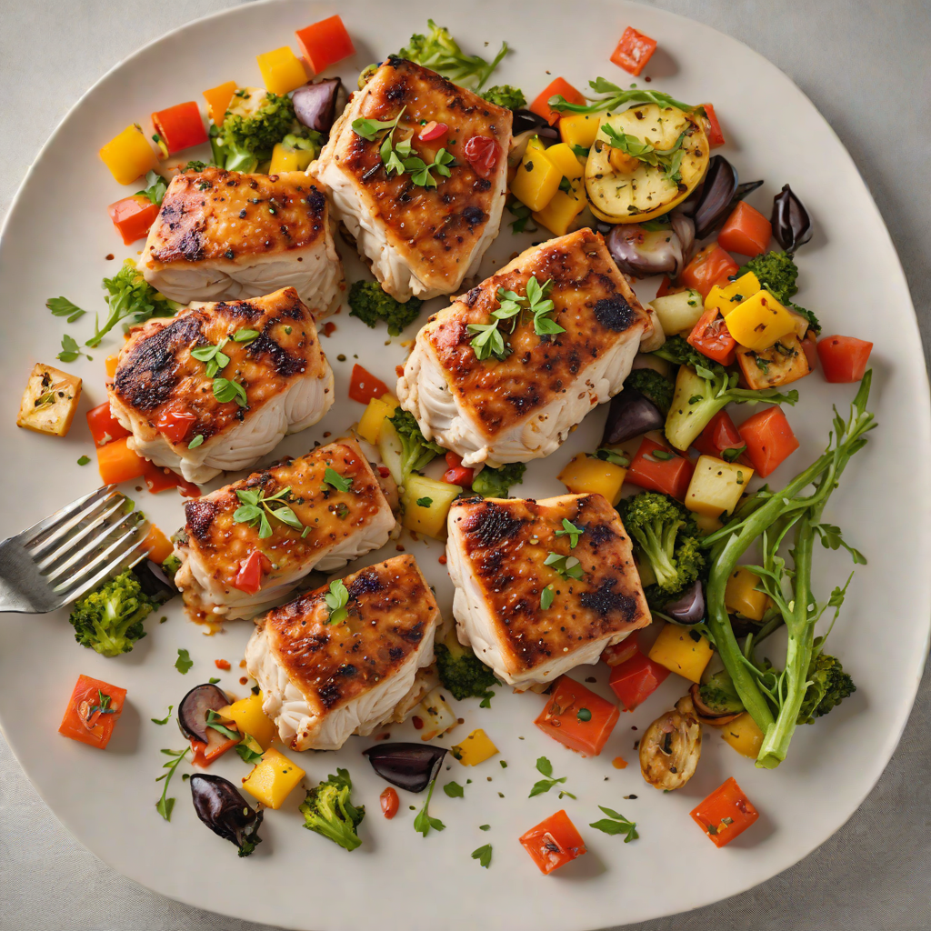 Pan-Seared Chicken Thighs with Roasted Vegetable Medley
