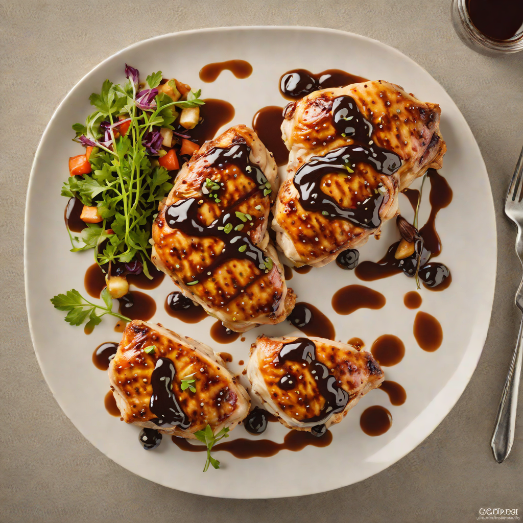 Pan-Seared Chicken with Honey-Garlic Balsamic Glaze