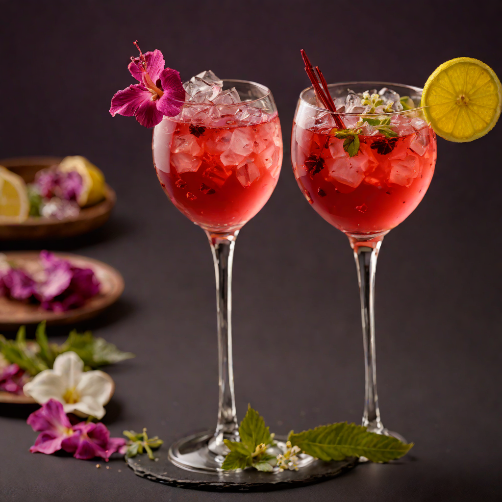 Shaken Jasmine Hibiscus Sparkler