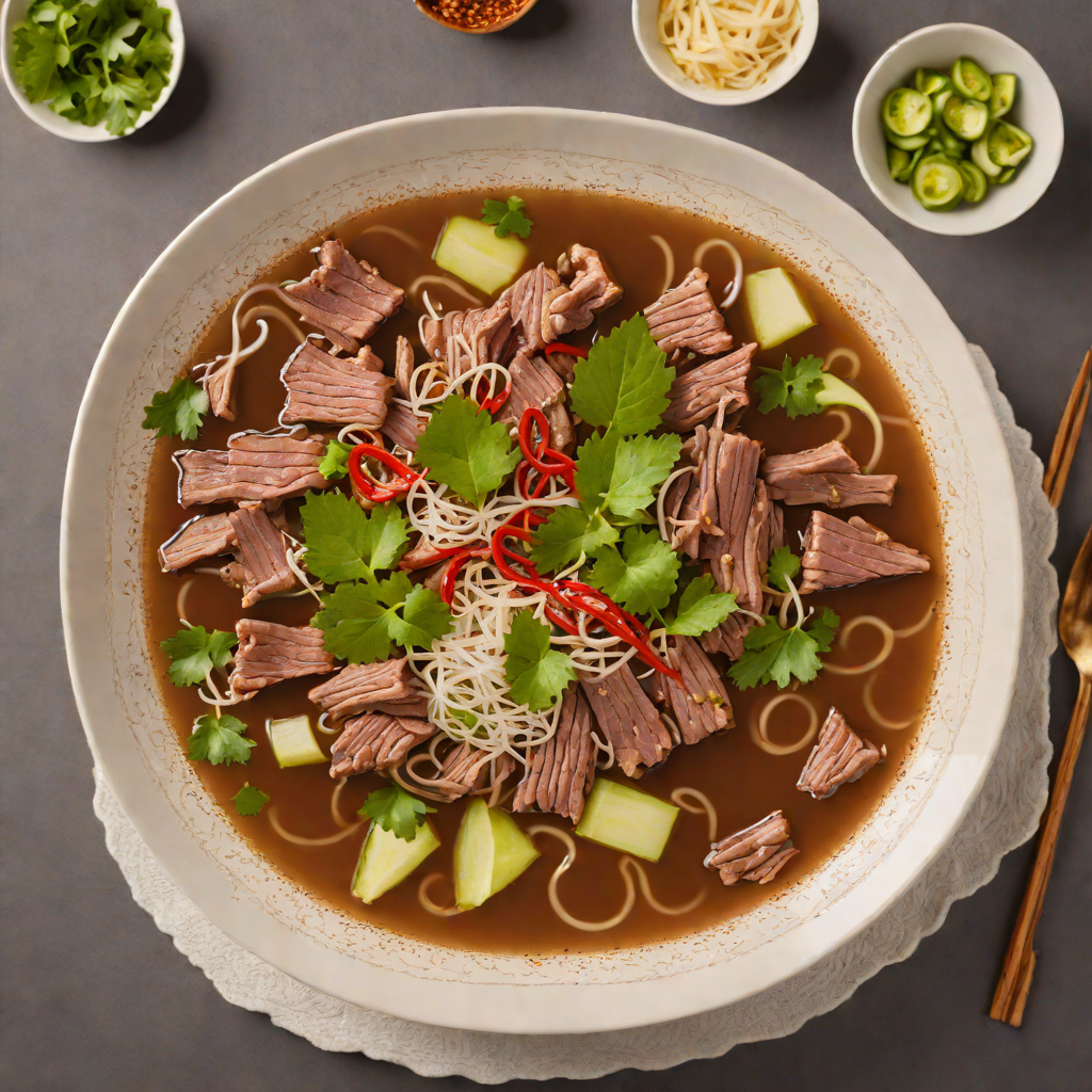 Slow-Cooked Beef Pho with Star Anise and Cinnamon