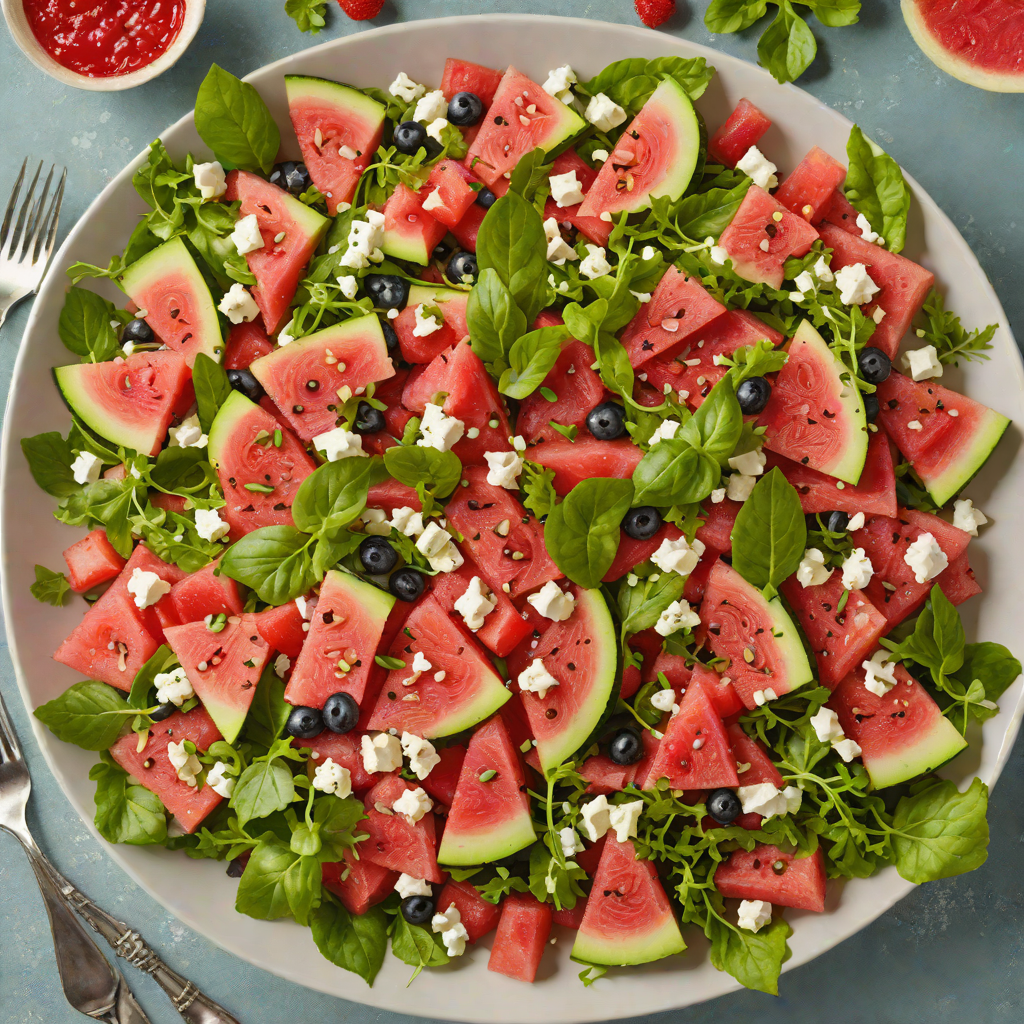 Fresh Watermelon and Feta Summer Salad