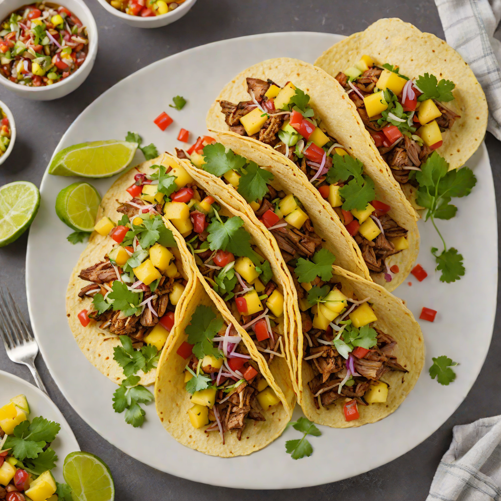 Tamarind-Glazed Pork Tacos with Pineapple Salsa