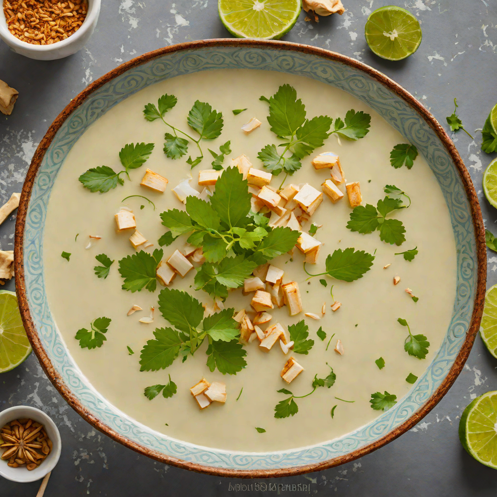 Chilled Coconut-Lime Soup with Ginger and Cilantro